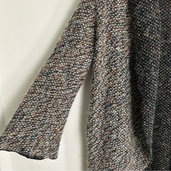 Bryn Walker Tweed Boucle Wrap Coat Womens XS - Picture 2 of 9